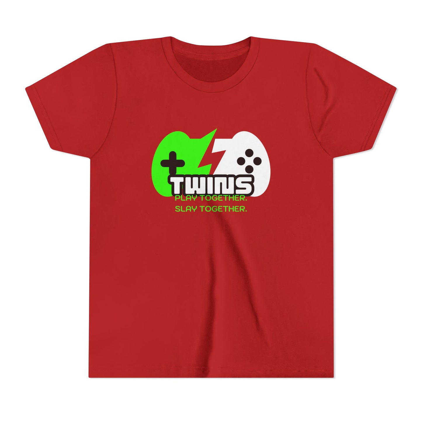 Teen Twins Gaming Tee — "Twins: Play Together, Slay Together"
