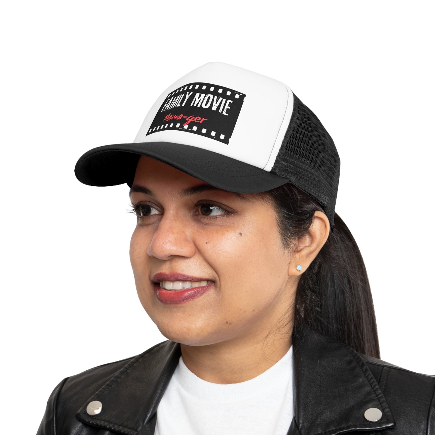 "Family Movie Mama-ger" Mesh Cap - Perfect Gift for Movie Lovers & Family Movie Nights