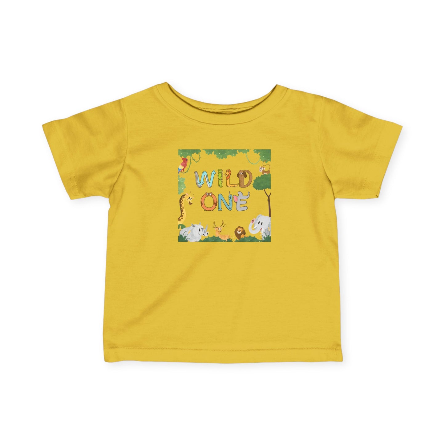 First Birthday T-Shirt- "Wild One" Cute Unisex Animal Print