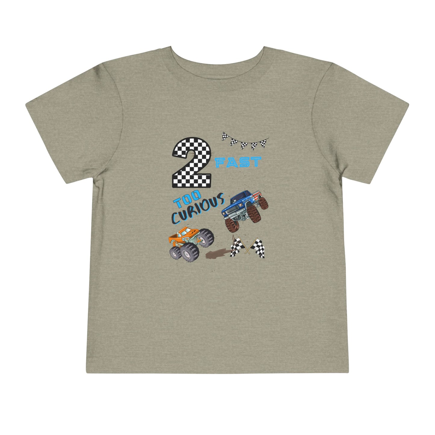 2nd Birthday – 'Too Fast, Too Curious' 2 Year old Party Racing Truck Design