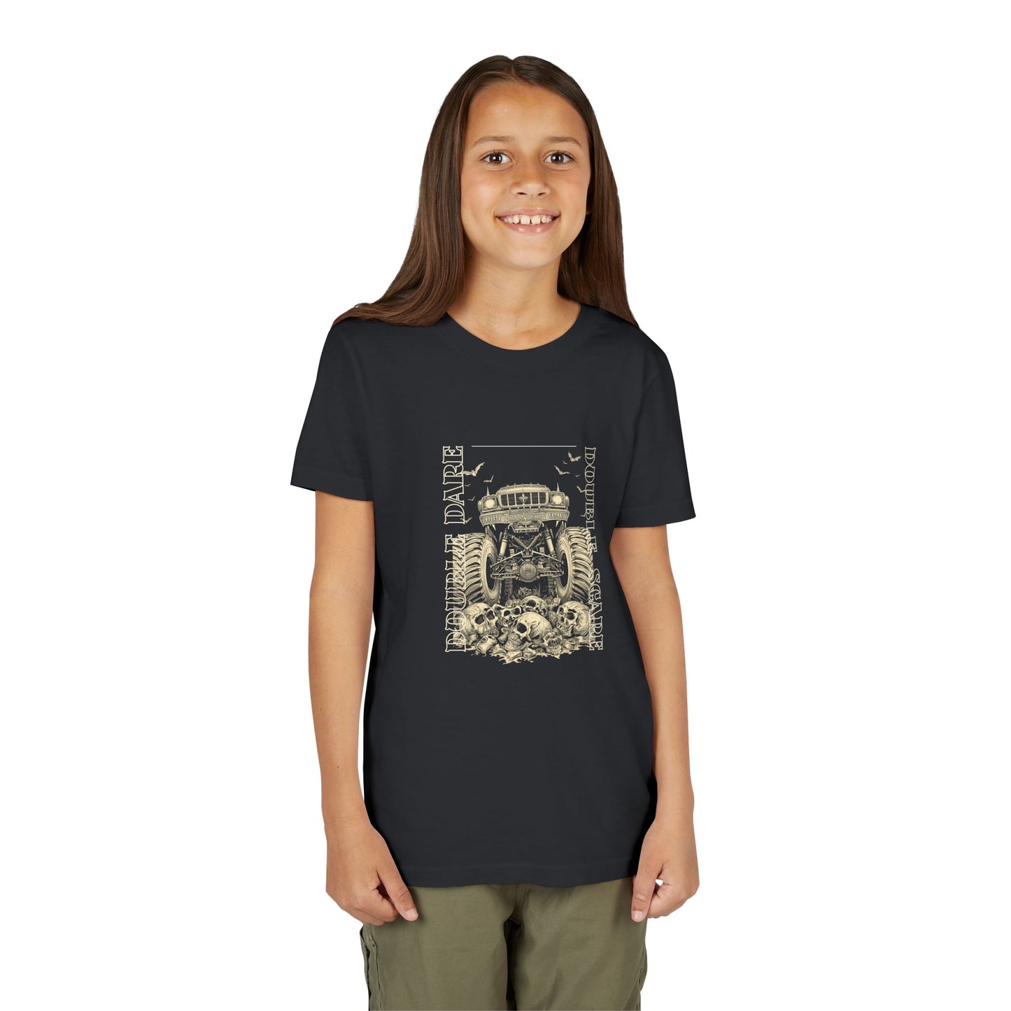Double Dare-Double Scare- Monster Truck Twin Tee — Unisex