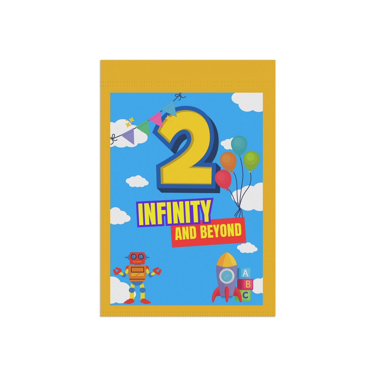 Birthday Flag- '2 Infinity and Beyond'