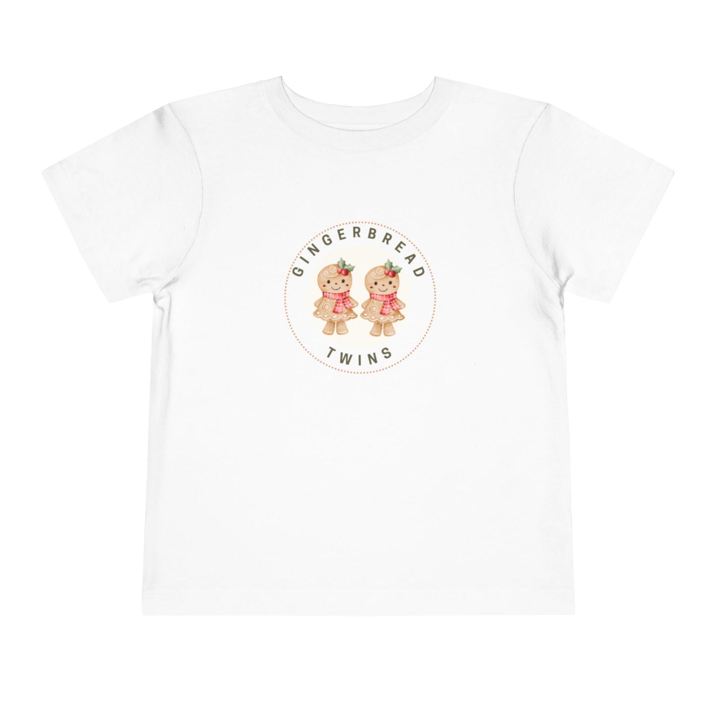 Gingerbread Twin Girls Toddler Tee