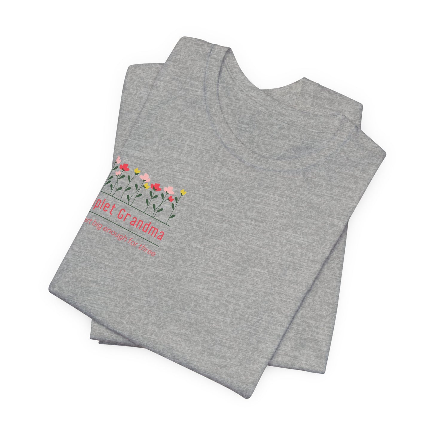 Triplet Grandma- Floral T-Shirt
