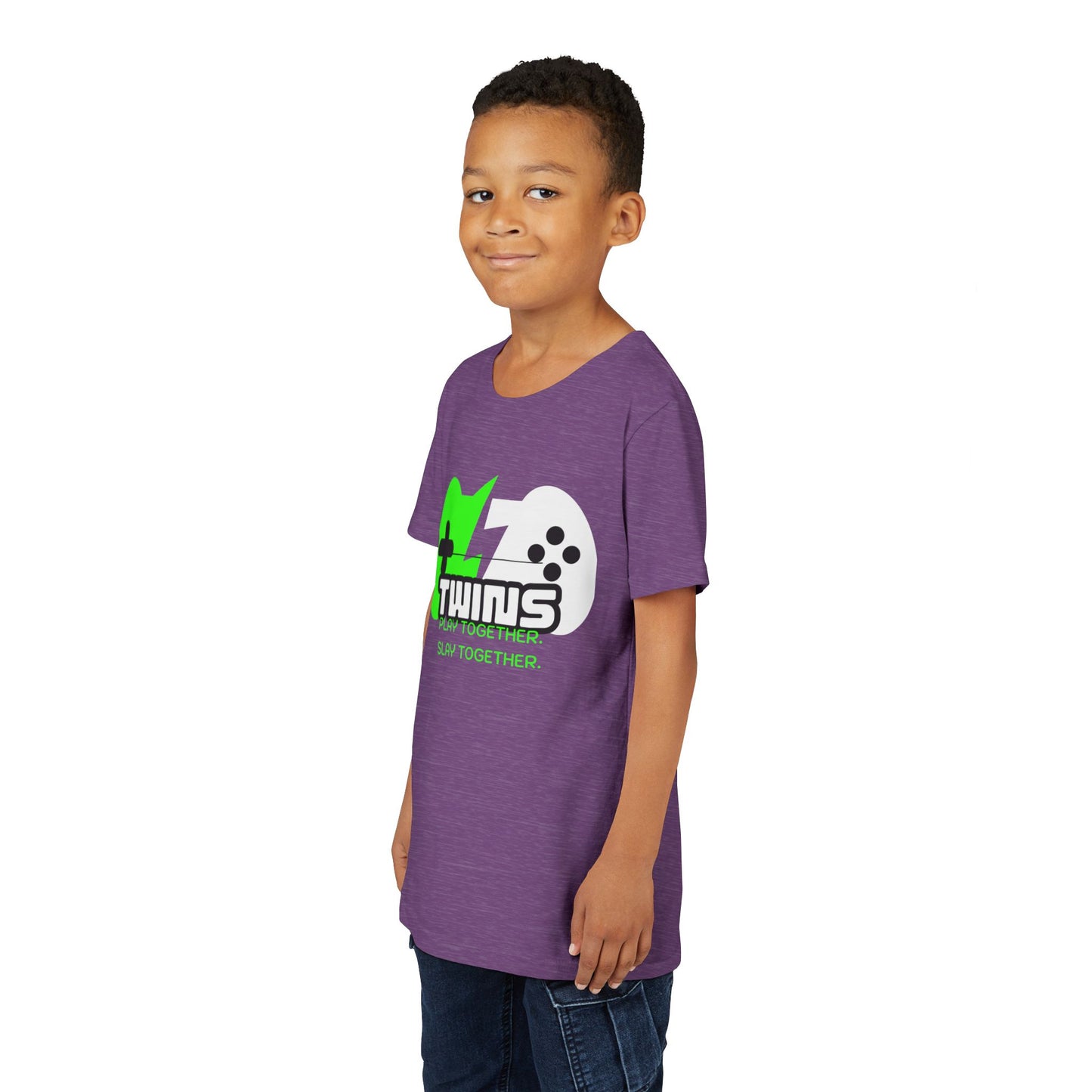 Teen Twins Gaming Tee — "Twins: Play Together, Slay Together"