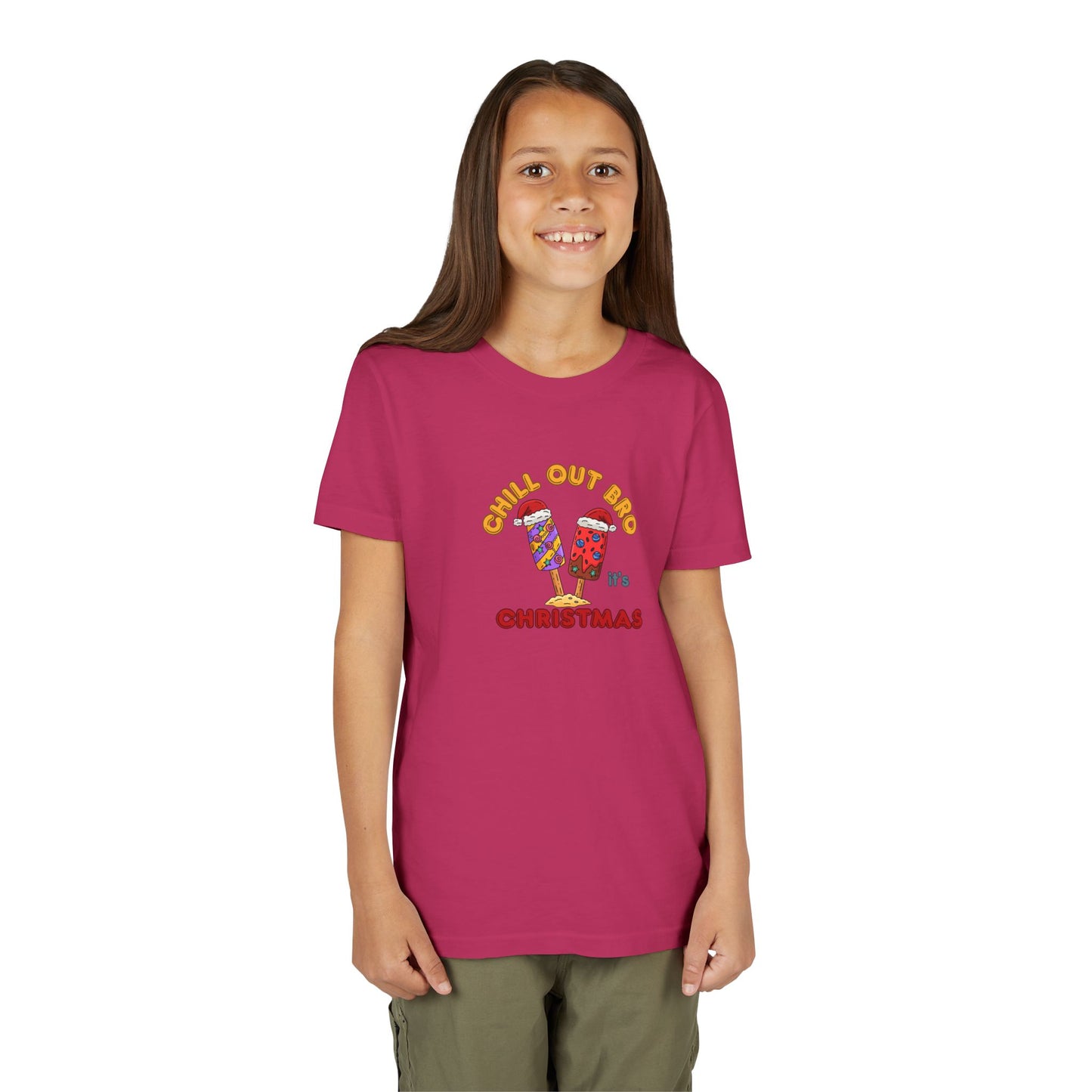 Chill Out Bro, It's Christmas- Young Adult- Popsicle Holiday Shirt