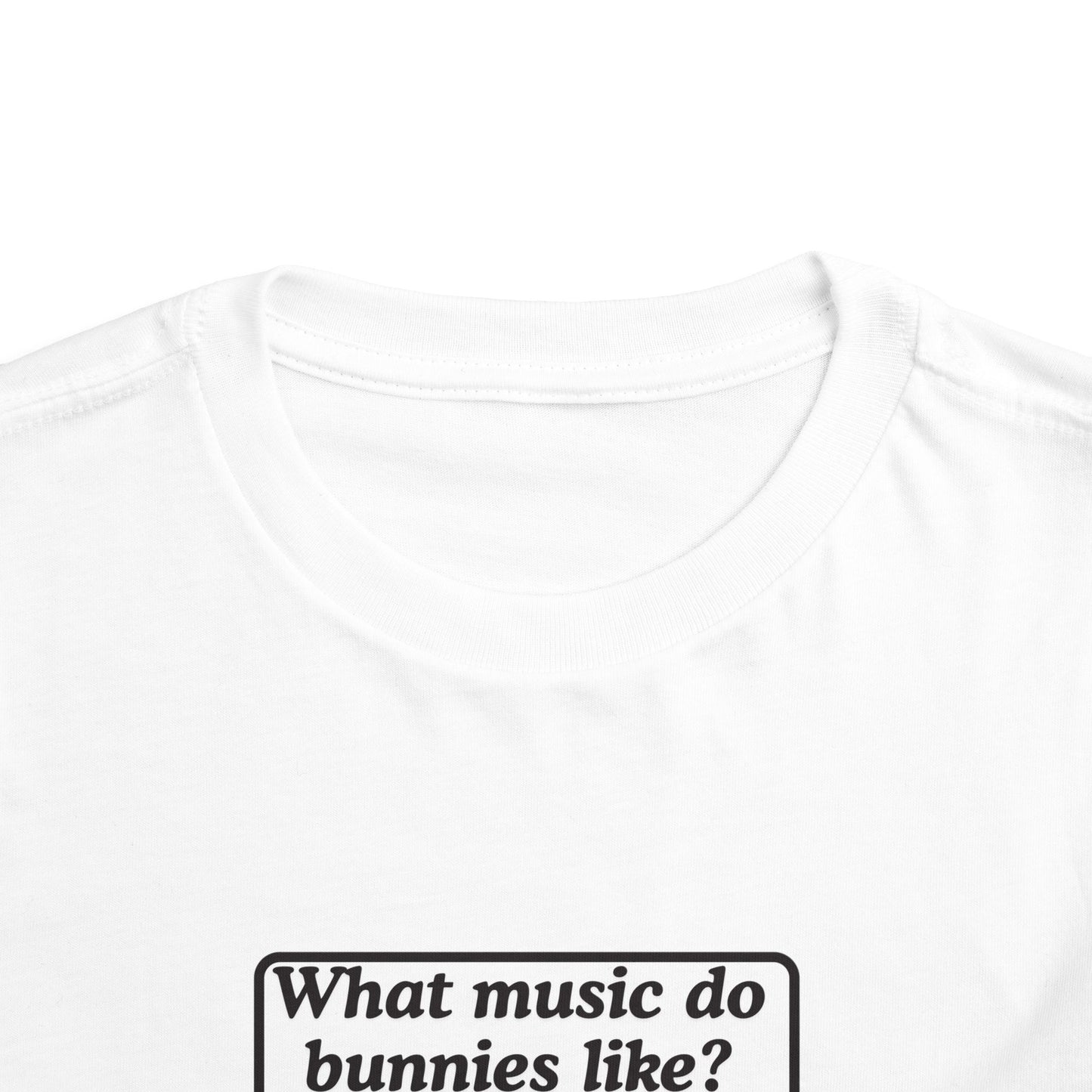 Twin Toddler Tee — "What music do bunnies like?" Easter Joke Set