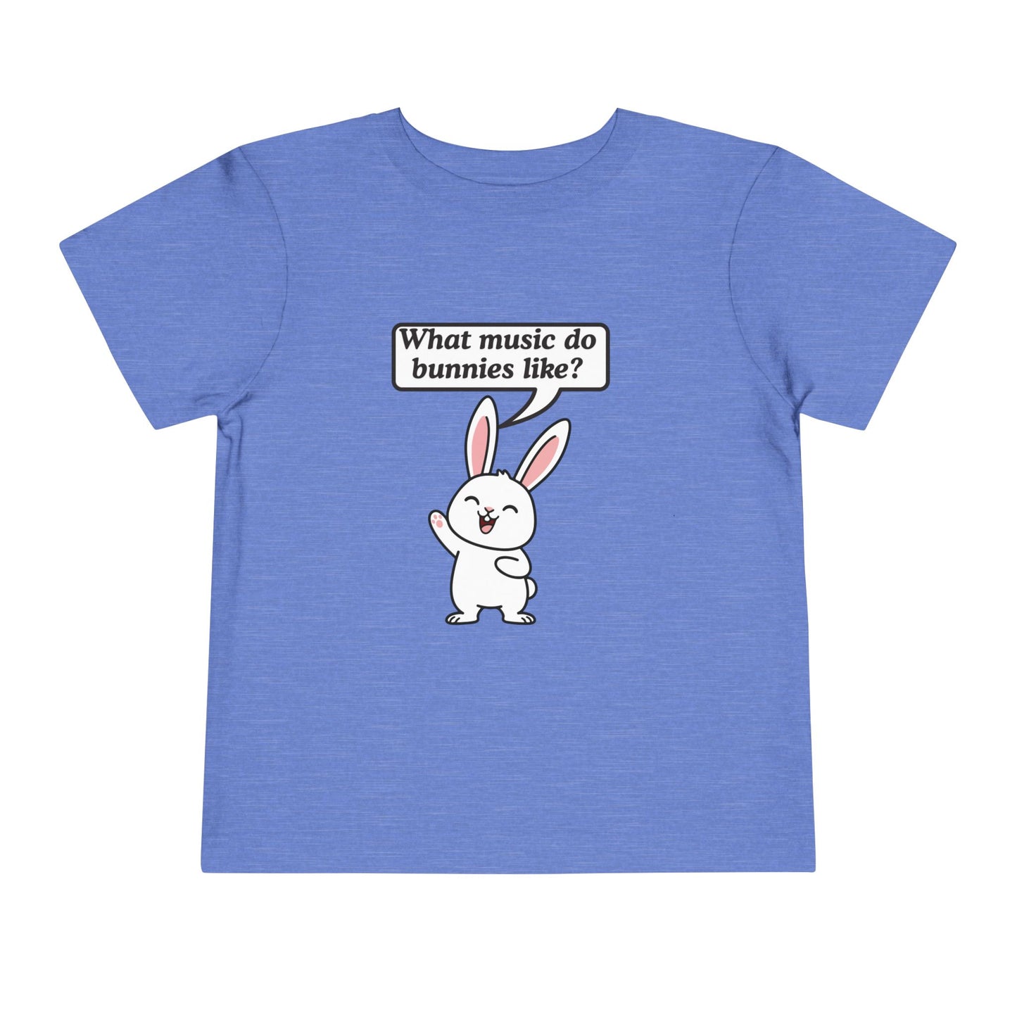 Twin Toddler Tee — "What music do bunnies like?" Easter Joke Set