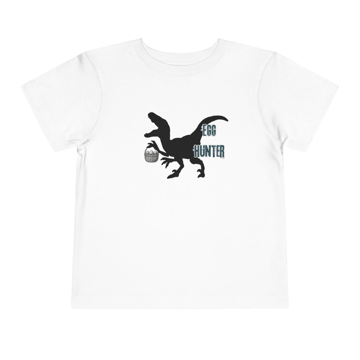 kids 2-5 years Tee — "Egg Hunter" Dinosaur Easter Shirt