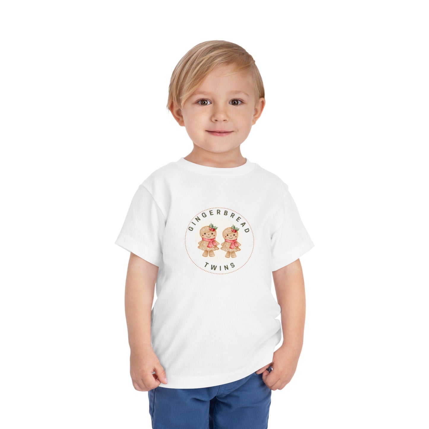 Gingerbread Twin Girls Toddler Tee