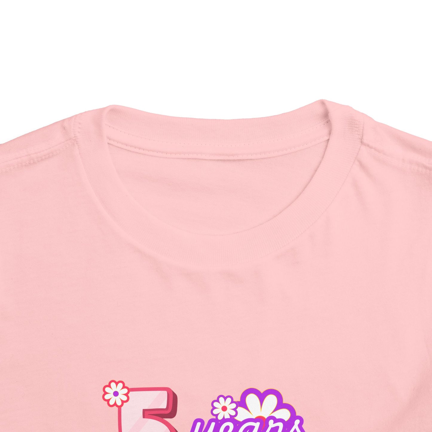 5th Birthday Tee — "5 Years of Awesomeness" Birthday Shirt (Girls)