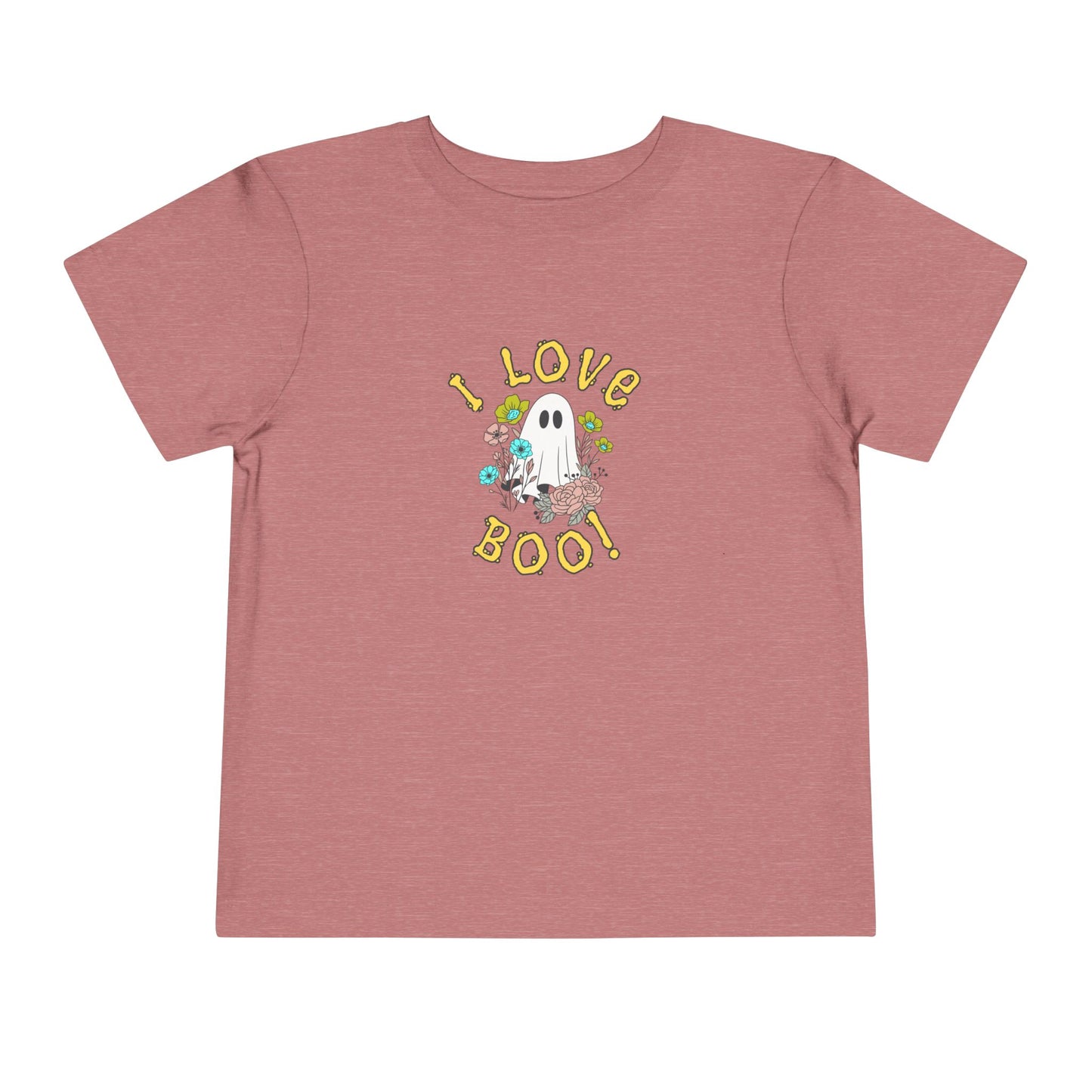 Adorable Toddler Halloween T-shirt - I Love Boo! Cute Ghost Design for Kids, Halloween Costume, Fall Celebration, Trick-or-Treat