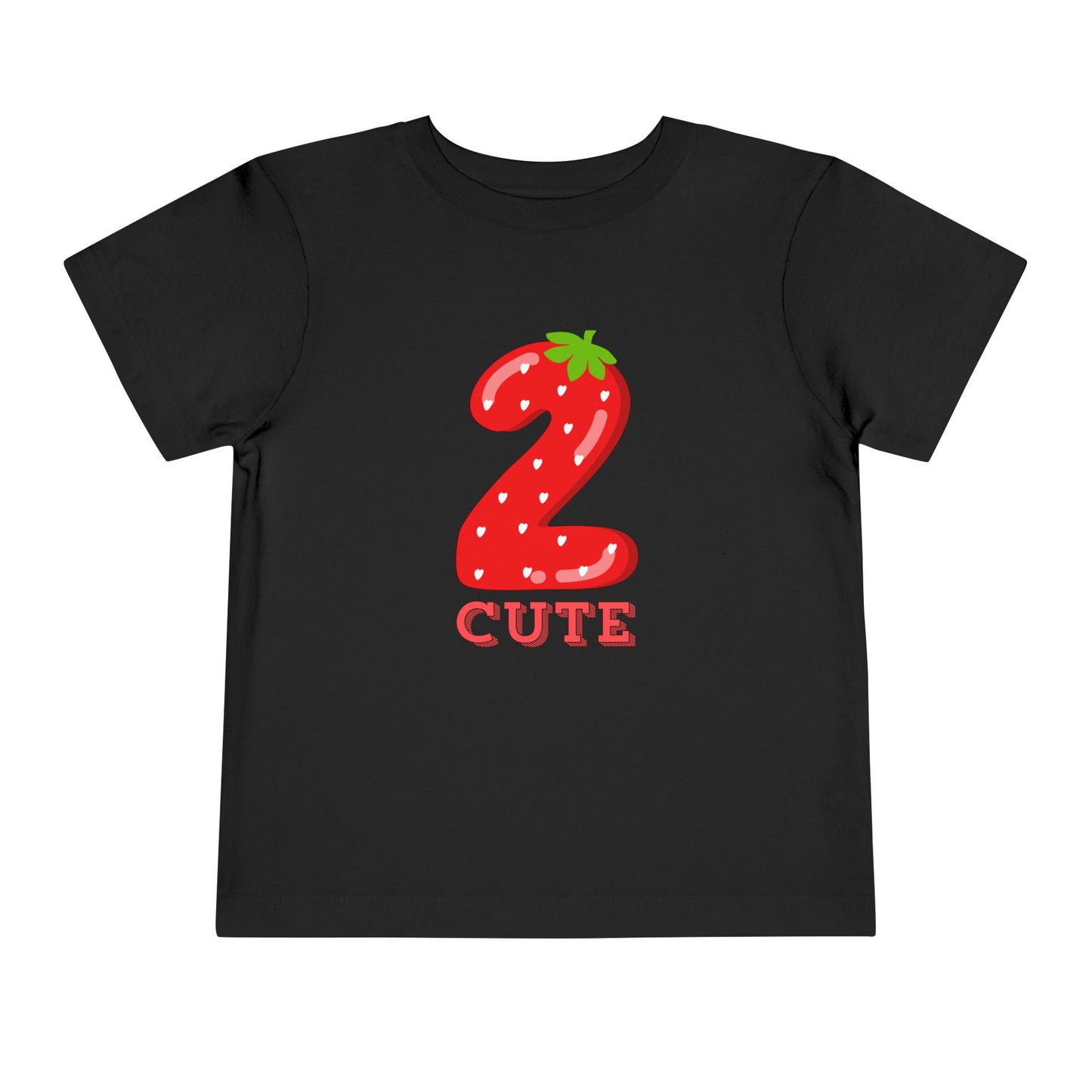 2 Cute Strawberry Toddler Tee – 2nd Birthday Shirt