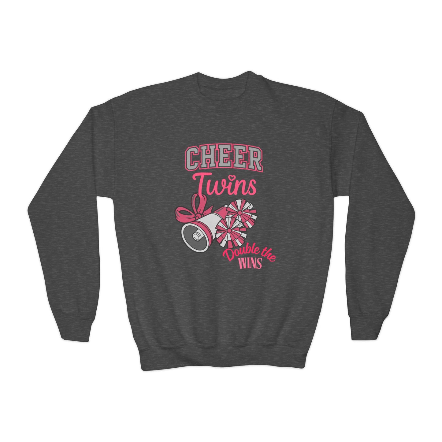 Cheer Twins -Sweatshirt — 'Double the Wins'