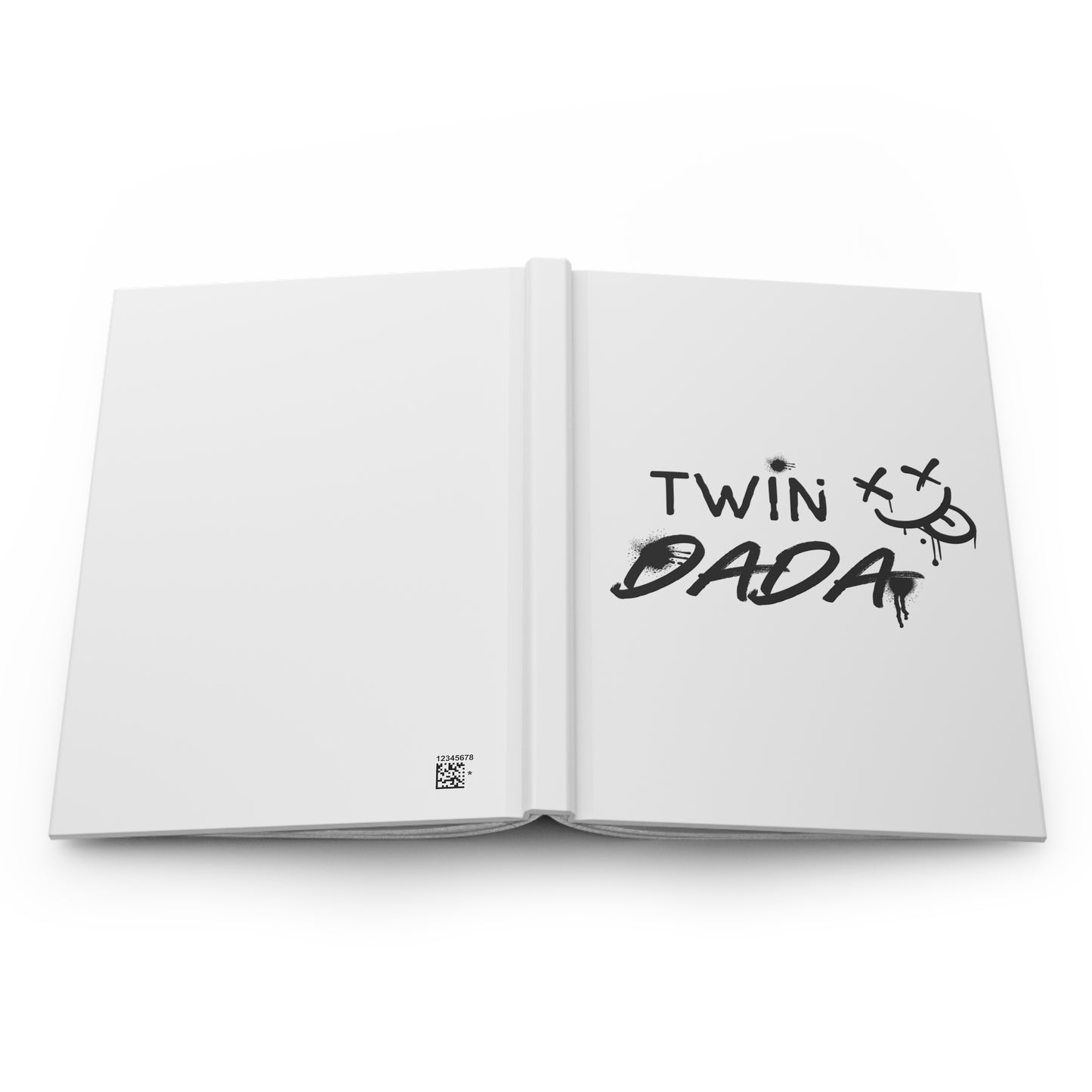 Twin Dada Hardcover Journal — Graffiti-Style Dad Notebook