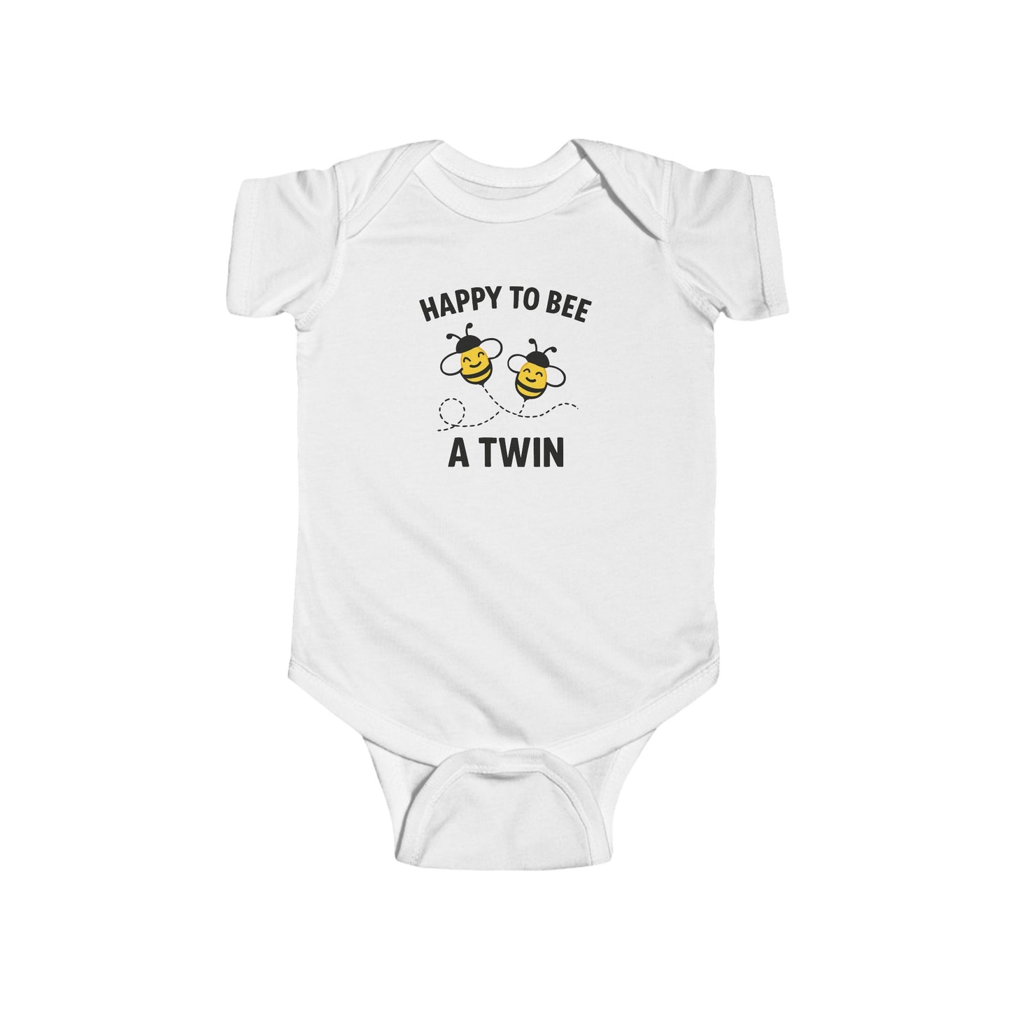 Happy to Bee a Twin Baby Bodysuit
