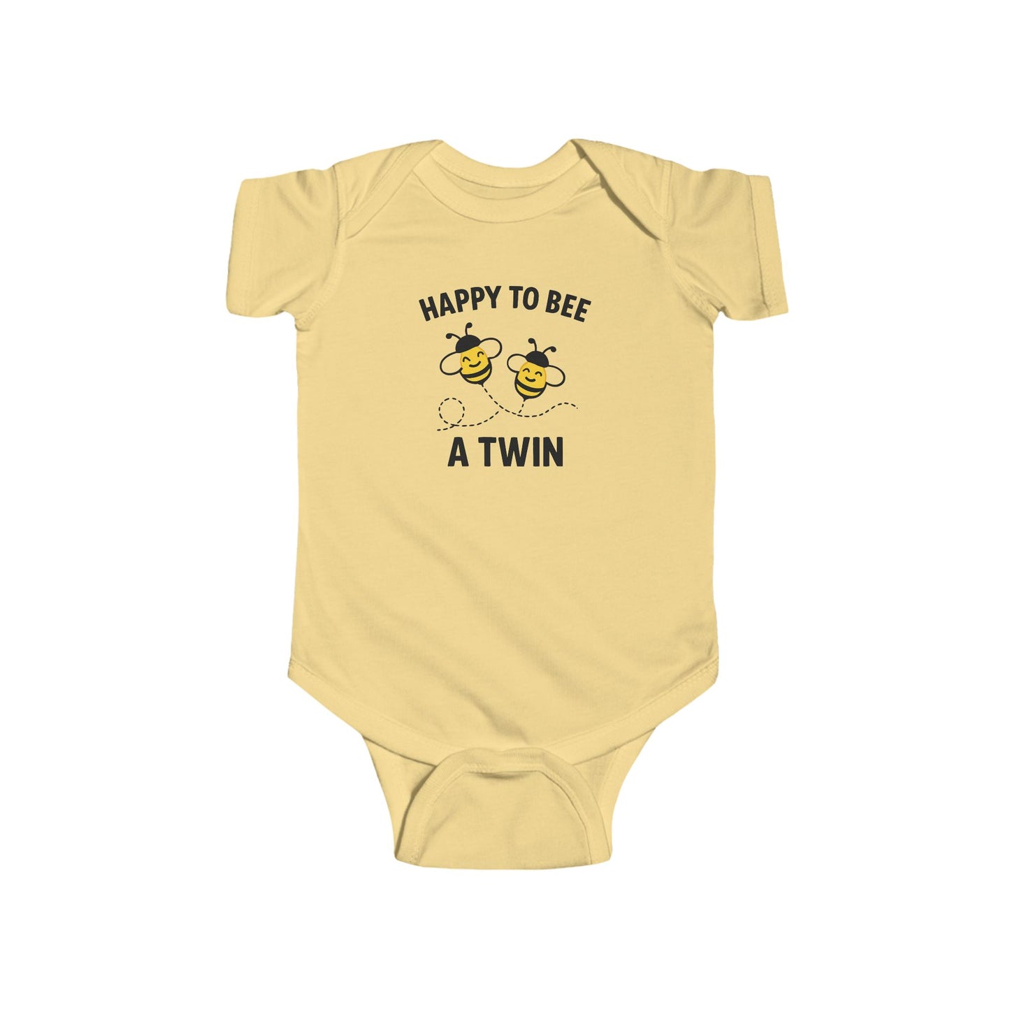 Happy to Bee a Twin Baby Bodysuit