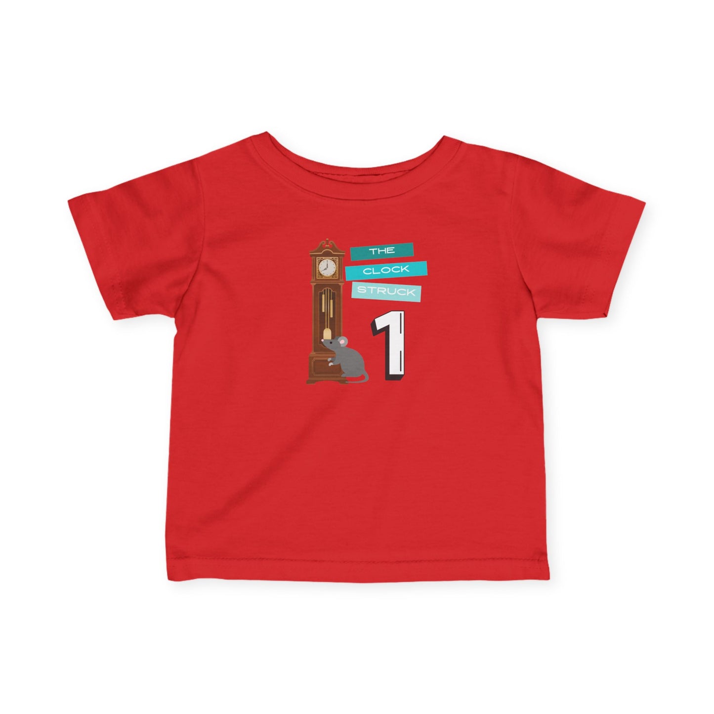 Infant Family Matching- Nursery Rhyme Tee — “The Clock Strikes 1” Costume Party Event
