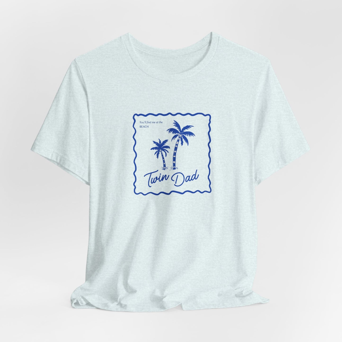 Twin Dad- Palm Tree Tee — Casual Beach Shirt