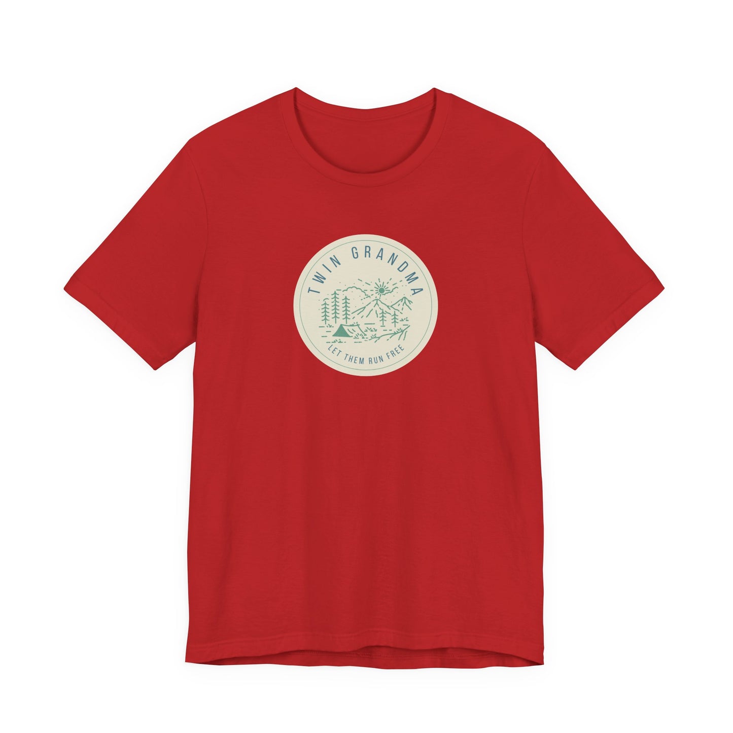 Twin Grandma-Let them run free-Vintage Camp Logo Shirt