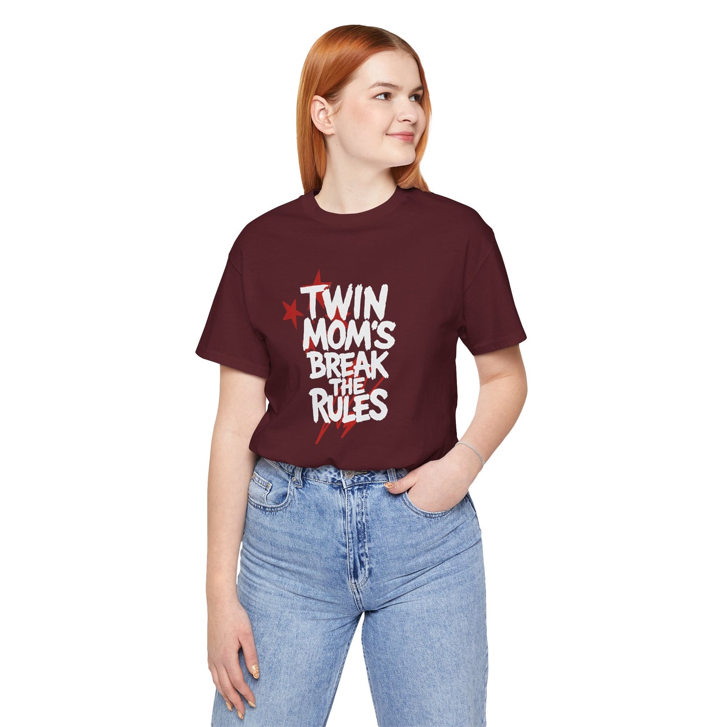 Twin Mom's Break the Rules T‑Shirt — Funny Twin Mama Gift