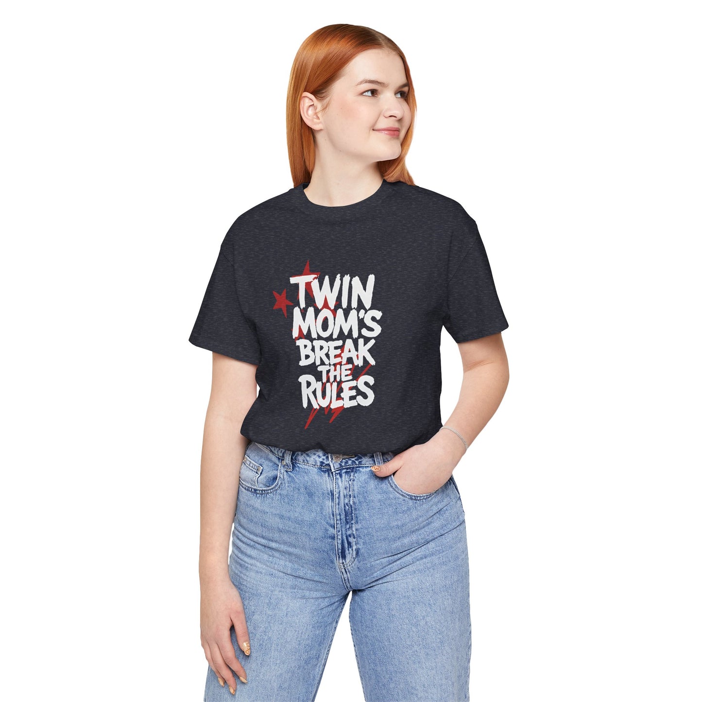 Twin Mom's Break the Rules T‑Shirt — Funny Twin Mama Gift