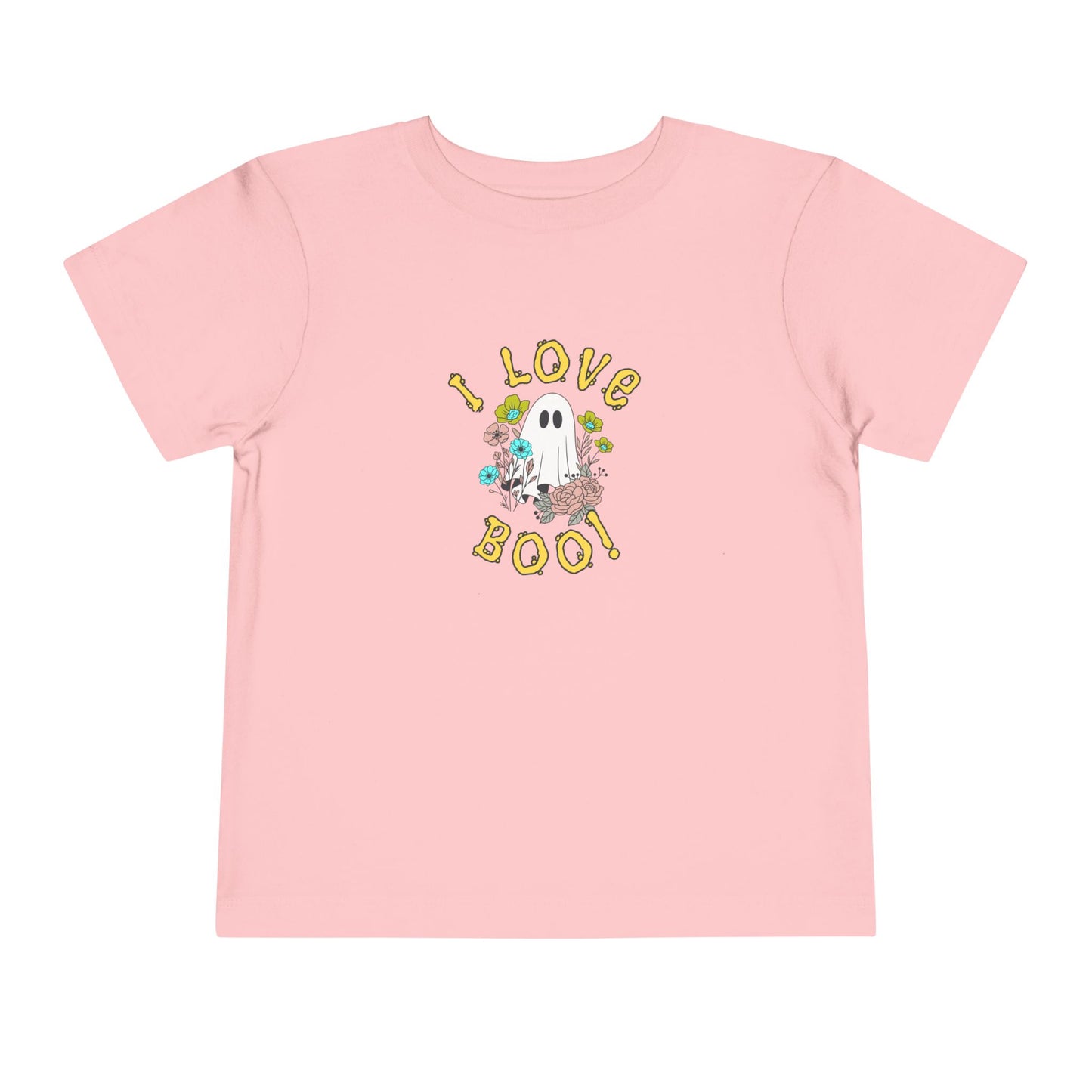 Adorable Toddler Halloween T-shirt - I Love Boo! Cute Ghost Design for Kids, Halloween Costume, Fall Celebration, Trick-or-Treat