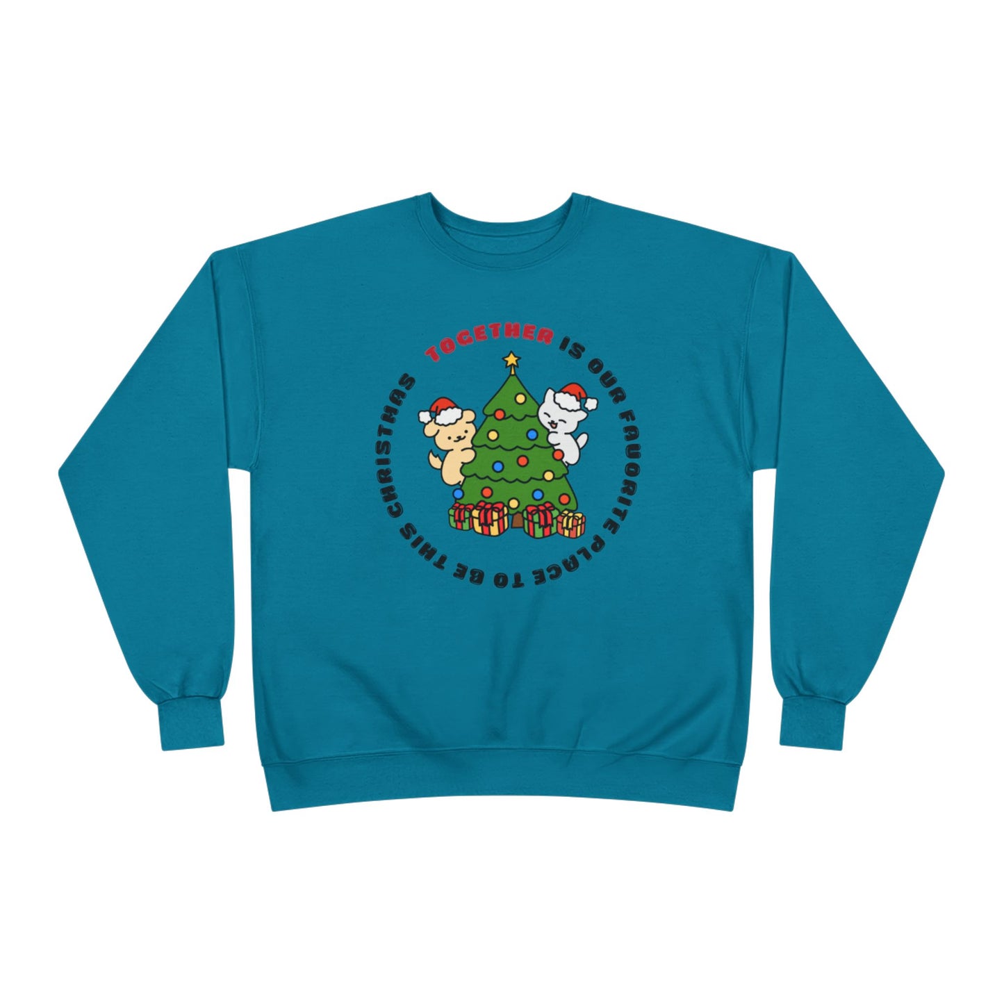 Matching Family Christmas Sweatshirt — "Together is Our Favorite Place to Be" Unisex Holiday Pullover