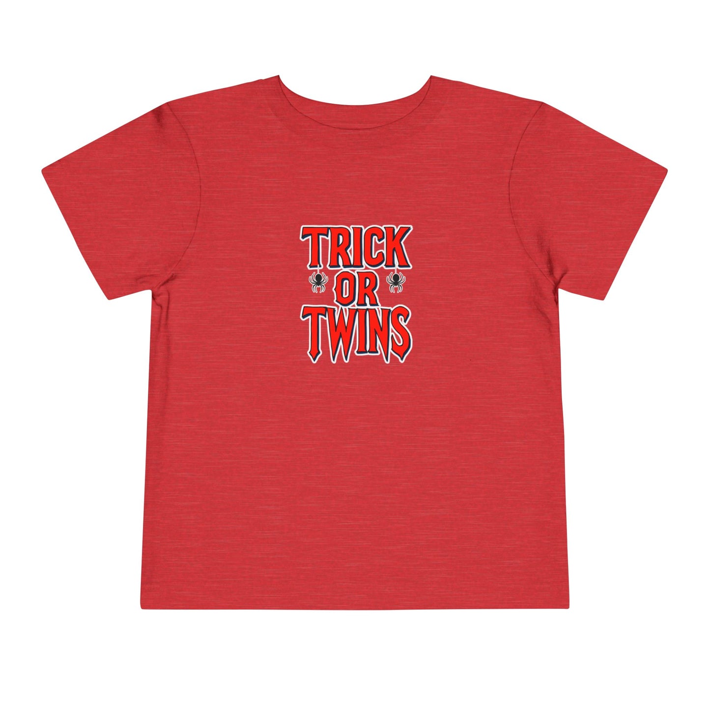 Toddler Twin Matching — "Trick or Twins" Halloween Spiderman Twin Kids Shirt (2 to 5 years)