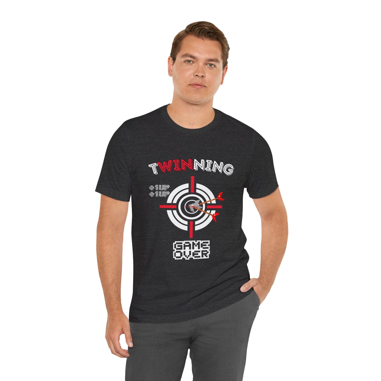 Twin Dad Tee — Retro Arcade Gamer T-Shirt