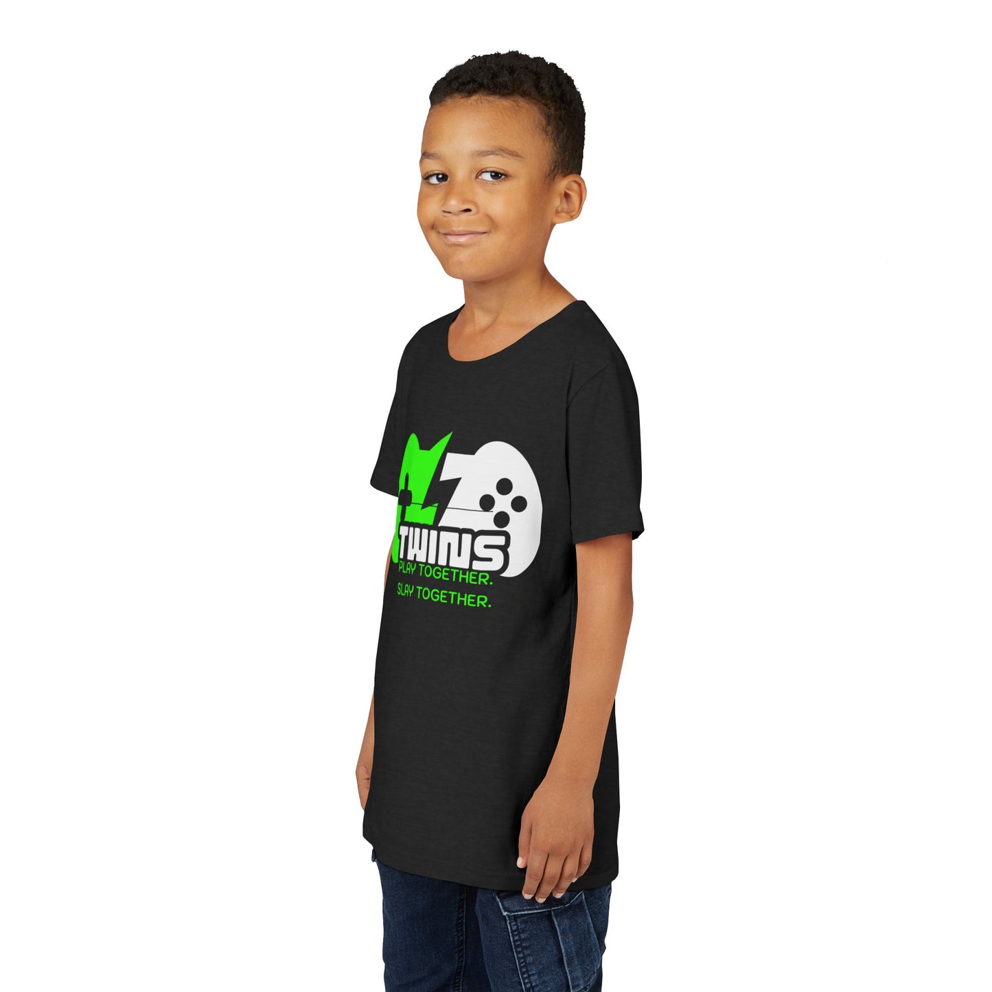 Teen Twins Gaming Tee — "Twins: Play Together, Slay Together"