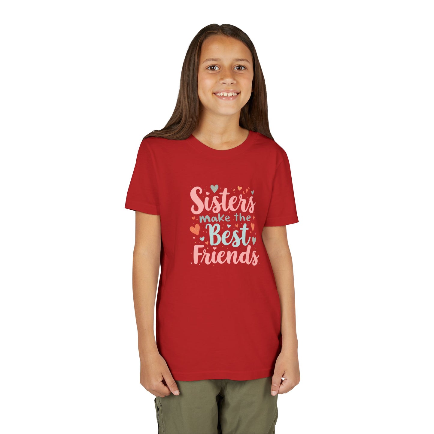 Youth Tee — “Sisters Make the Best Friends” Kids’ Sibling Love T-Shirt