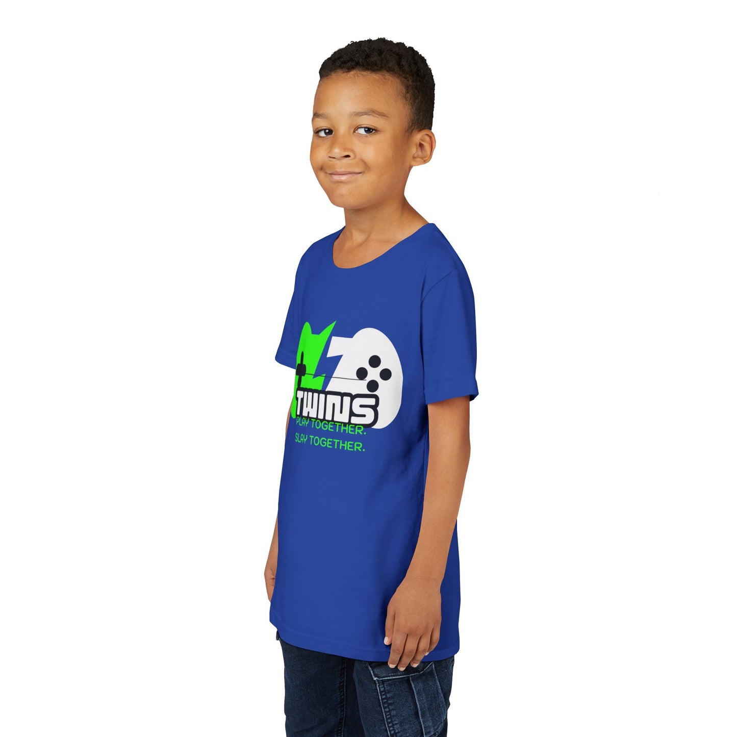 Teen Twins Gaming Tee — "Twins: Play Together, Slay Together"