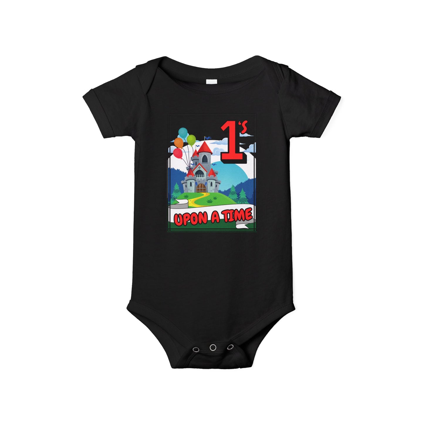 1st Birthday Baby Bodysuit "Once Upon a Time" Adorable Twin/ Triplet Matching Outfits | Infant One Piece | Party Attire