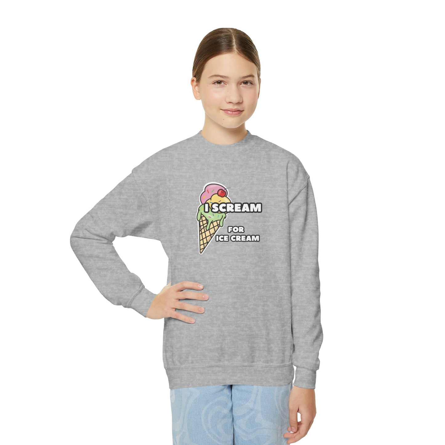Mix and Match - 'I Scream for Ice Cream' Fun Sweaters for Kids, Summer Apparel, Cute Gift for Birthdays, Ice Cream Theme