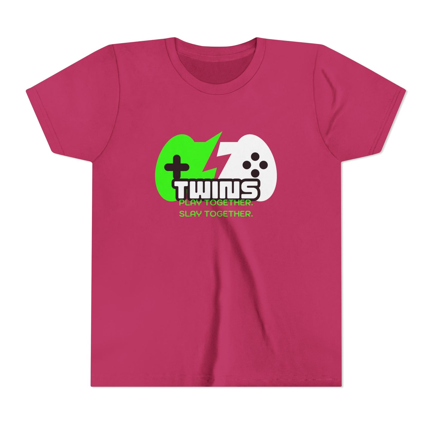 Teen Twins Gaming Tee — "Twins: Play Together, Slay Together"