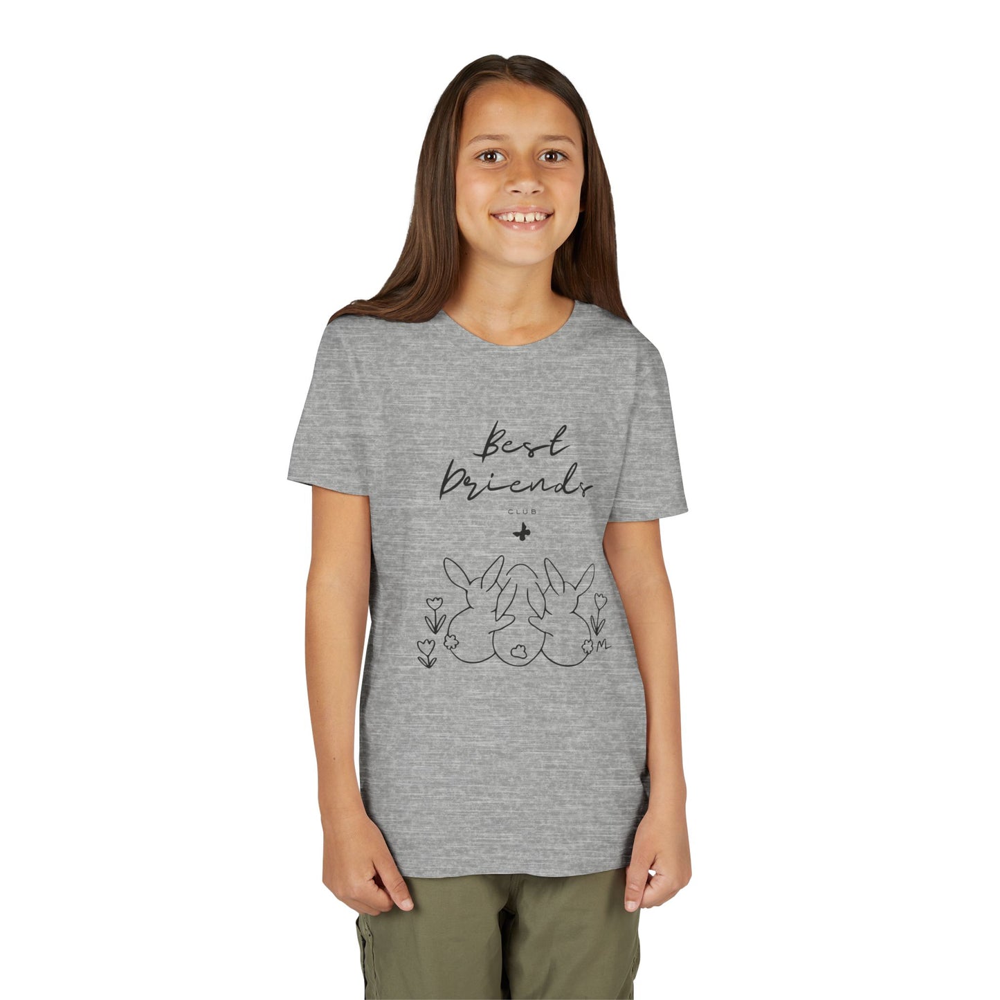 Young Adult Tee - "Best Friends" Bunny Trio Kids Graphic Shirt