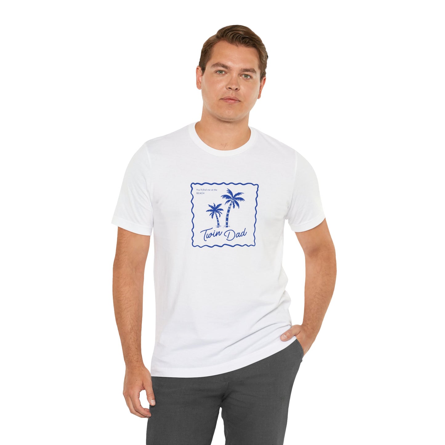 Twin Dad- Palm Tree Tee — Casual Beach Shirt
