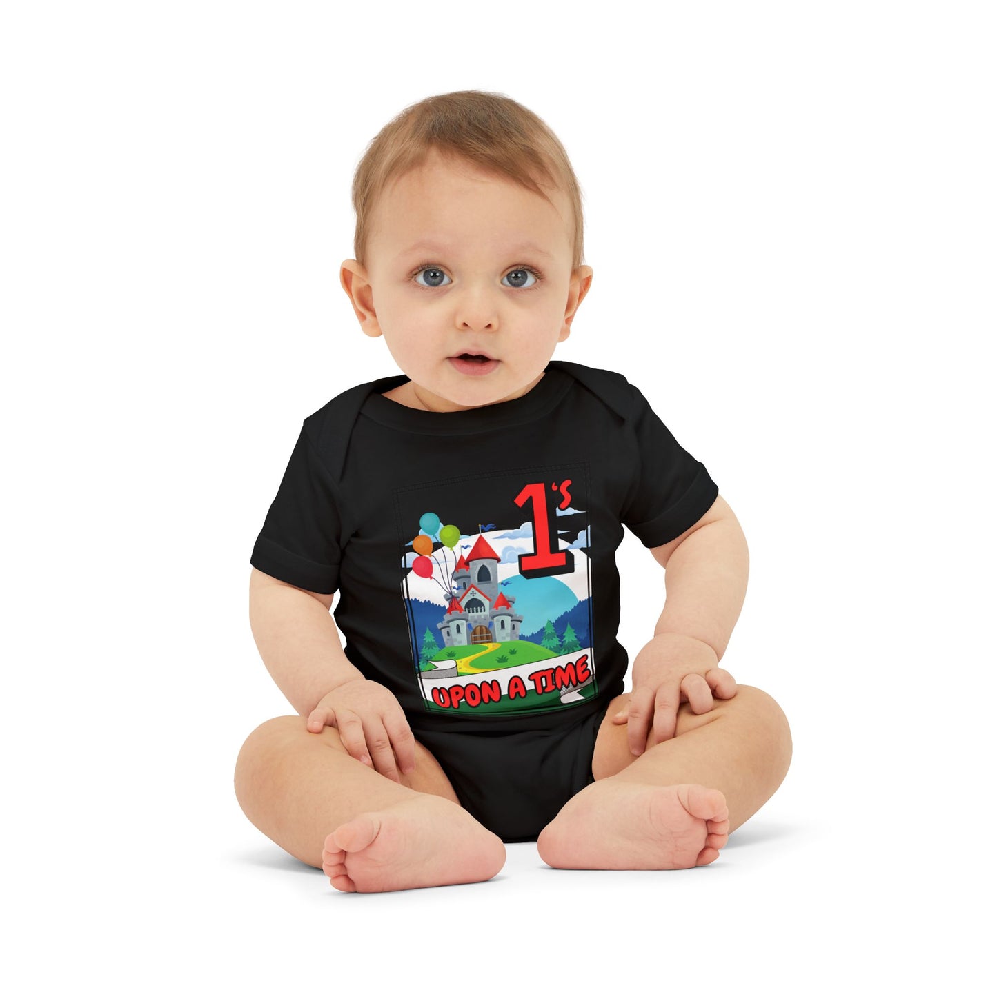 1st Birthday Baby Bodysuit "Once Upon a Time" Adorable Twin/ Triplet Matching Outfits | Infant One Piece | Party Attire
