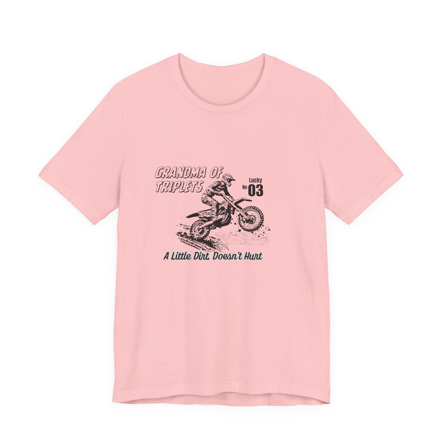 Motocross Grandma Tee – “A Little Dirt Doesn’t Hurt” Vintage Dirt Bike Shirt