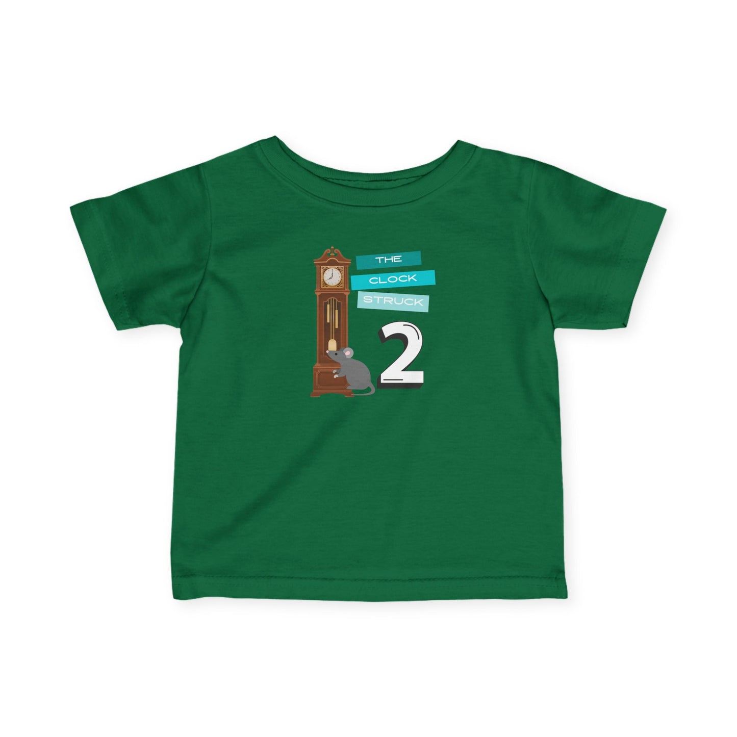 Baby/Toddler Nursery Rhyme Tee — “The Clock Strikes 2” Costume Party Event- Family Matching