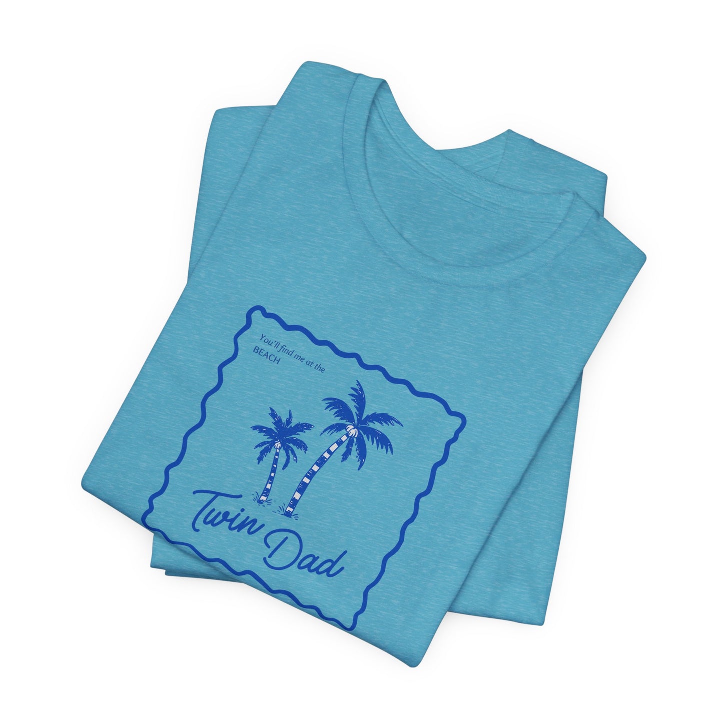 Twin Dad- Palm Tree Tee — Casual Beach Shirt