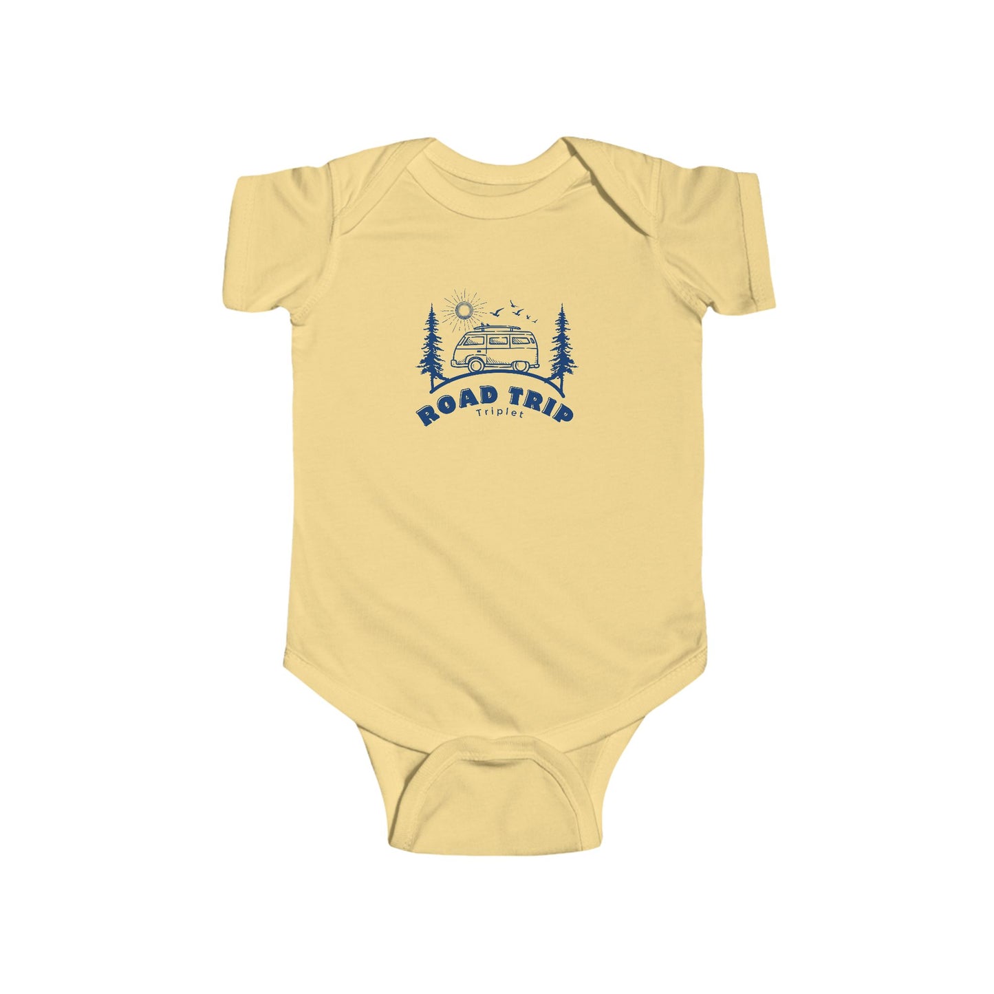 Road Trip Triplet Baby Bodysuit – Vintage Camper Baby Onesie