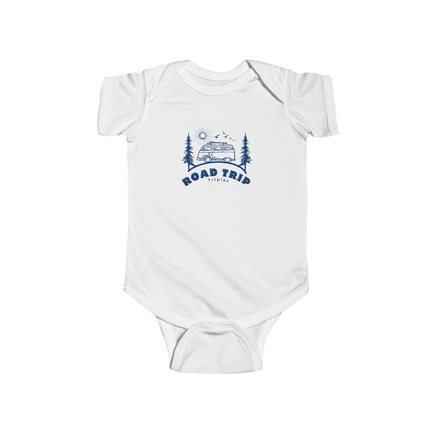Road Trip Triplet Baby Bodysuit – Vintage Camper Baby Onesie