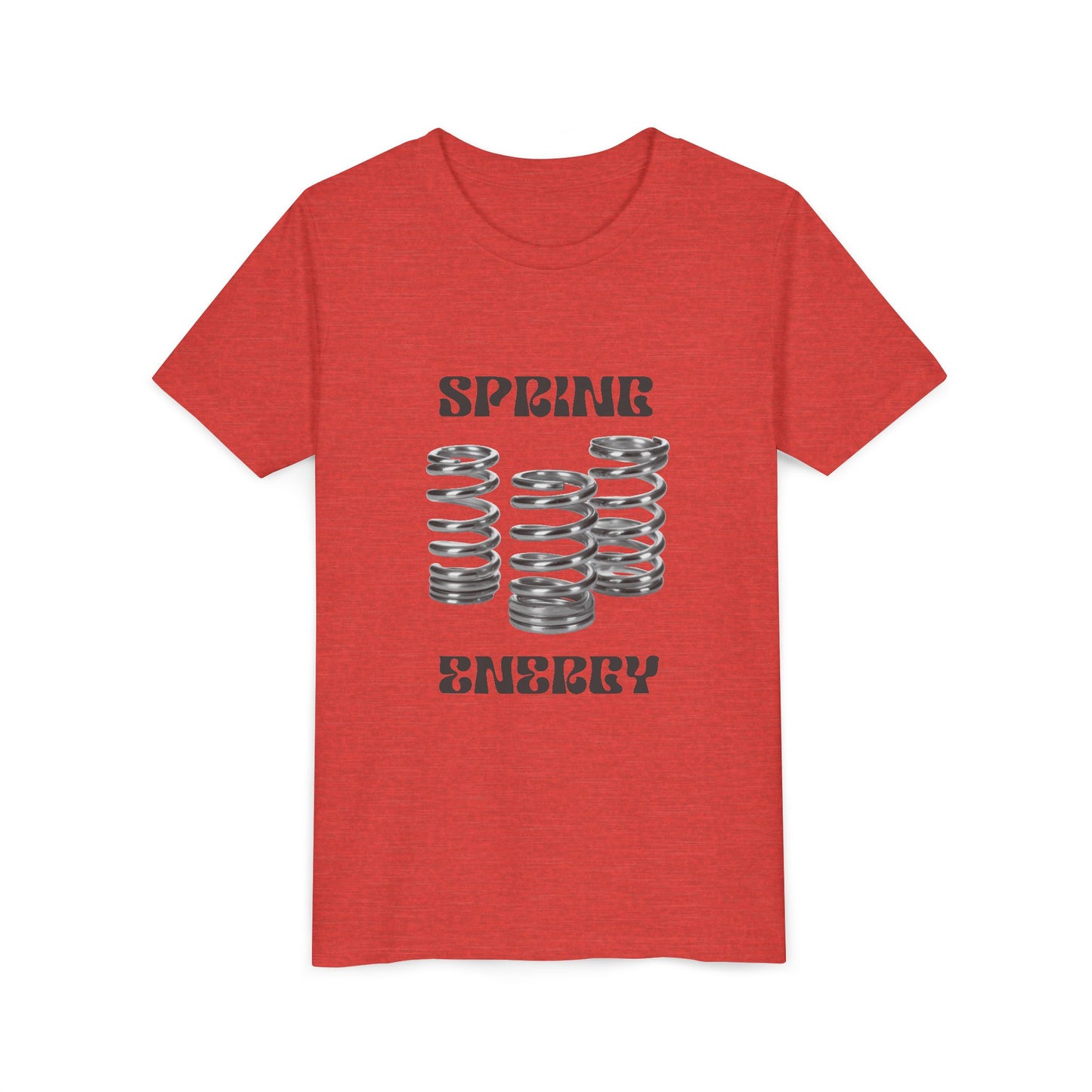 Spring Energy Unisex Youth T‑Shirt — Kids Graphic Tee with Coil Springs Design