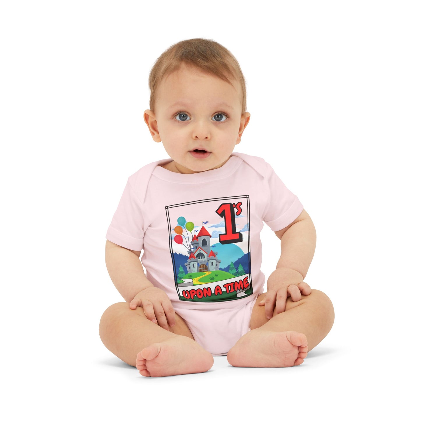 1st Birthday Baby Bodysuit "Once Upon a Time" Adorable Twin/ Triplet Matching Outfits | Infant One Piece | Party Attire