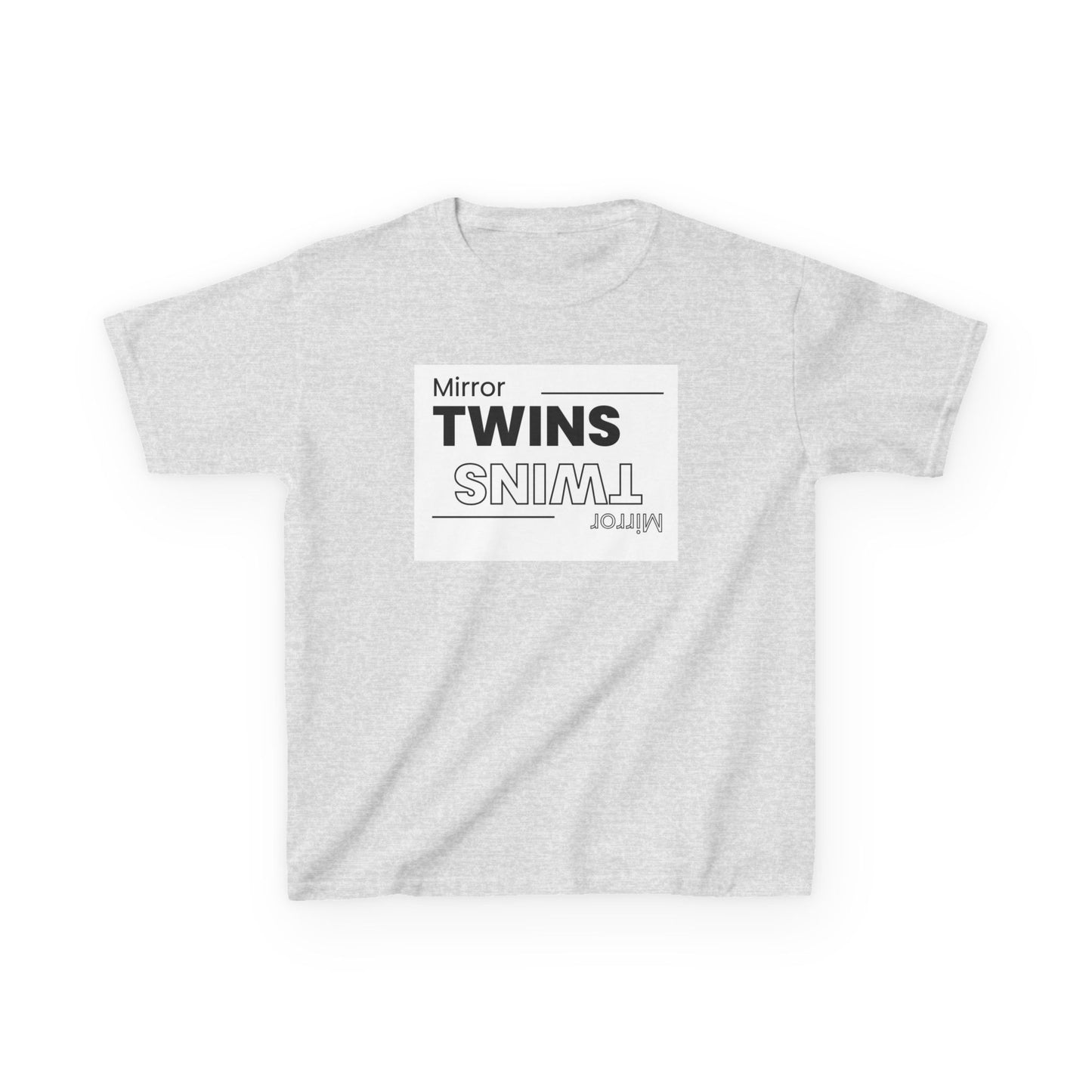 Mirror Twins Kids T-Shirt - Fun Mirror Design for Siblings
