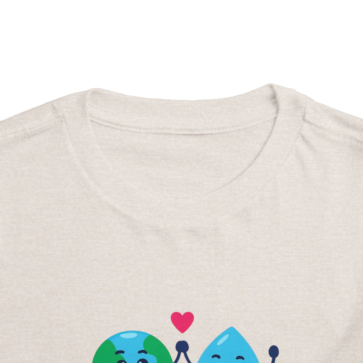 Toddler Tee — "Save the World Together" Earth & Water Cute Eco Kids Shirt