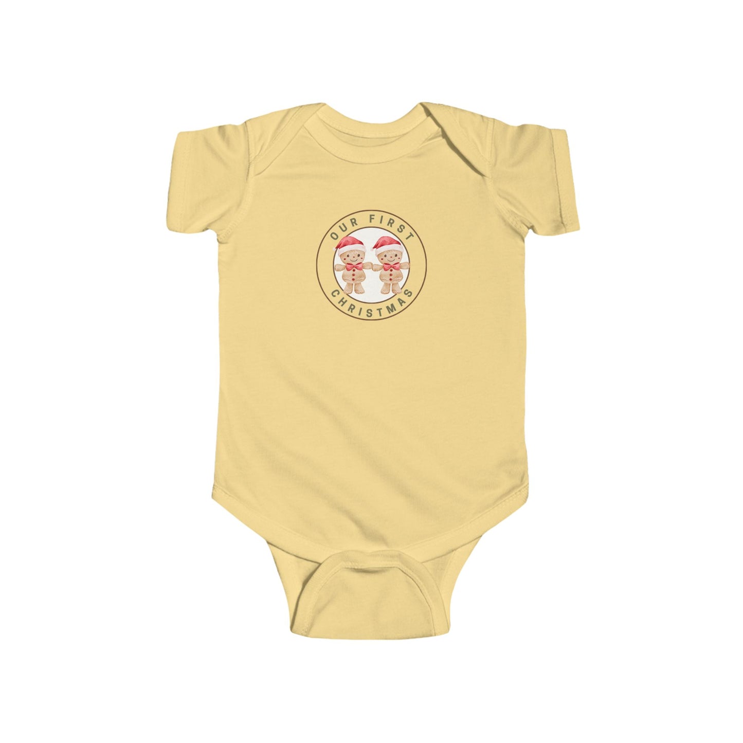 Twin Boys First Christmas Gingerbread Men Onesie