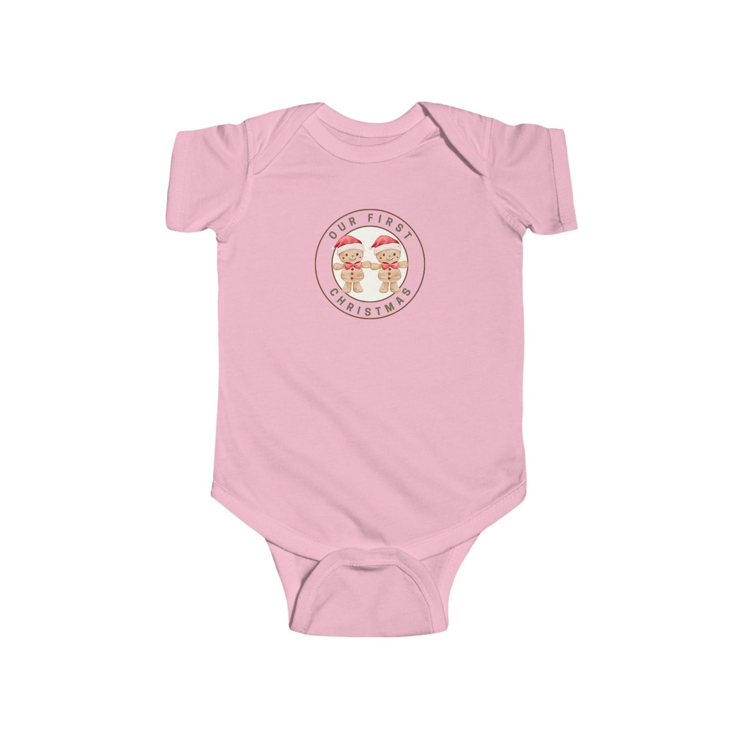 Twin Boys First Christmas Gingerbread Men Onesie